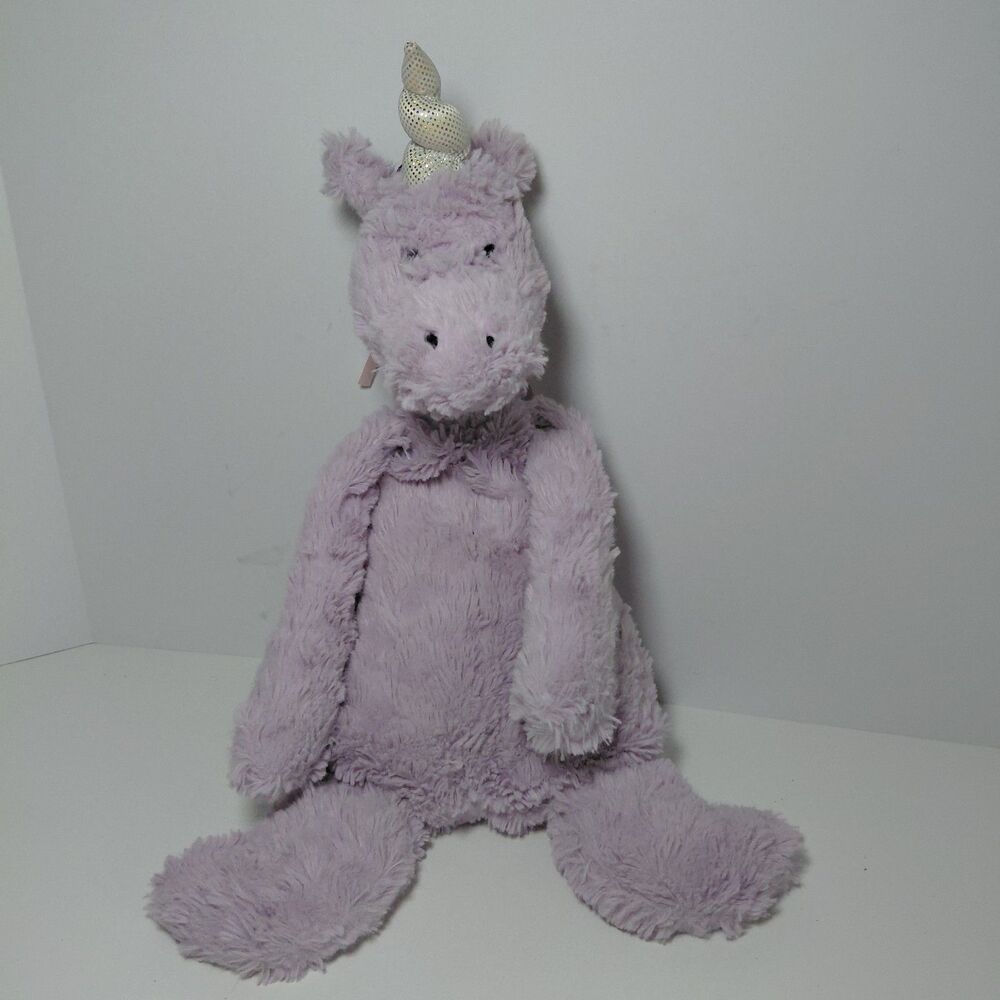 Jellycat 17" Charmed Sophia Unicorn Purple Ribbon Mane Soft Plush Toy Lovey